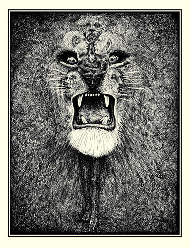 Santana Lion art by Lee Conklin Santana Lion art by Lee Conklin